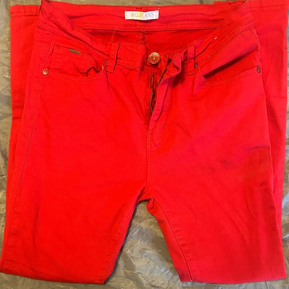 Red Women AQ Skinny Jeans